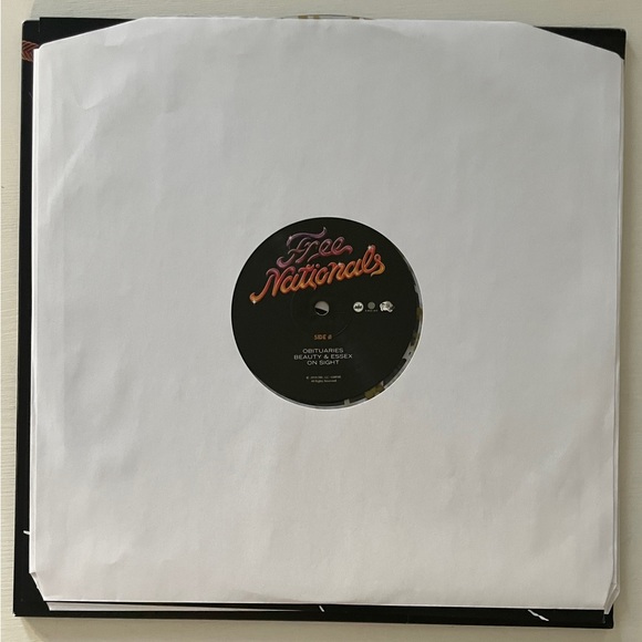 Free Nationals vinyl record limited edition transparent with gold splatter - Picture 3 of 5